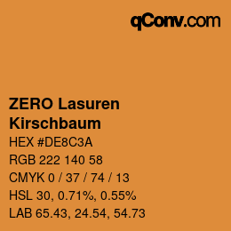 カラーコード: ZERO Lasuren - Kirschbaum | qconv.com