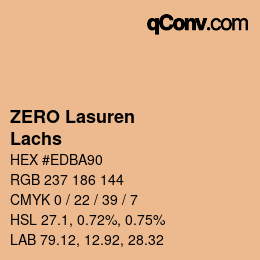 Farbcode: ZERO Lasuren - Lachs | qconv.com