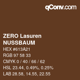 Farbcode: ZERO Lasuren - NUSSBAUM | qconv.com