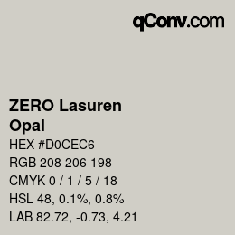 Farbcode: ZERO Lasuren - Opal | qconv.com