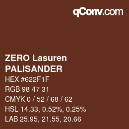 カラーコード: ZERO Lasuren - PALISANDER | qconv.com