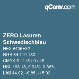 Código de color: ZERO Lasuren - Schwedischblau | qconv.com