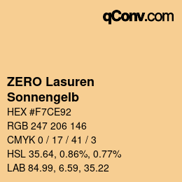 Farbcode: ZERO Lasuren - Sonnengelb | qconv.com