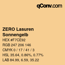 Code couleur: ZERO Lasuren - Sonnengelb | qconv.com