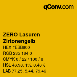 Código de color: ZERO Lasuren - Zirtonengelb | qconv.com