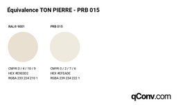 qConv-Upload - Équivalence TON PIERRE - PRB 015 - small